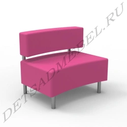 Soft Back Armchair without Armrests