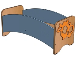 Children's Bed from "Vilena" Set for Preschool Play - Model K24