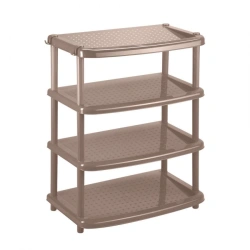 Shoe Rack "PAOLA" 4 Shelves 490x310x780 mm (Brown)