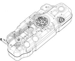 Diesel Fuel Tank for Gazelle Next Truck 1 A21R22-1101006-30