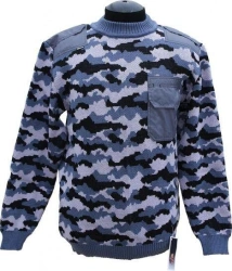 Gray Camouflage Half-Fabric Jumper for Police Special Forces
