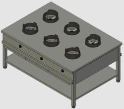 Wok Station for Cooking Various Dishes KSW 06 Art. No. 8793