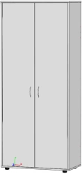 Wide Closed Storage Cabinet for Educational Materials (Two Doors)