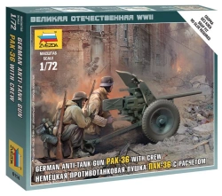 German PAK-36 Artillery Model Kit