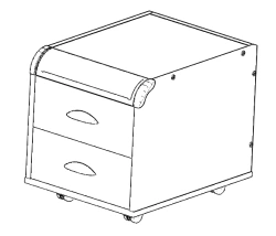 Mobile Cabinet for School and Office Supplies Model TУВ.09