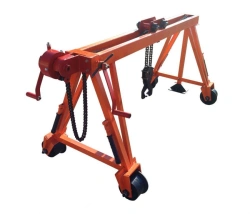 Manual Gantry Crane for Lifting and Moving Rails KP-1