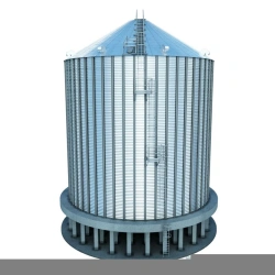 Metal Grain Silo with Flat Bottom for Food Industry SP5306-19.96/17