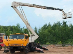 Hydraulic Boom Lift AGP Type 47060, Modification 47060N on KAMAZ 4308 Chassis