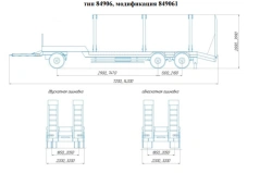 Heavy-Duty Trailer for Transportation of Timber and Oversized Loads - Mod. 849061