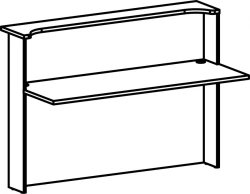 High Stand with Cutout for Cables 8518 Zone Waiting Series