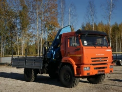 Multi-Functional Truck with Hydraulic Crane MKMA on KAMAZ 43118 Base 41K16N-UB