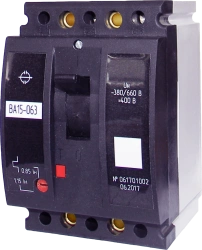 Выключатель автоматический низковольтный ВА 15-063 660В