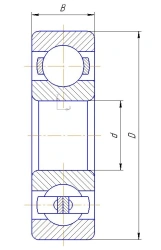 Rolling Bearing 6-1000905 GOST 520-2011