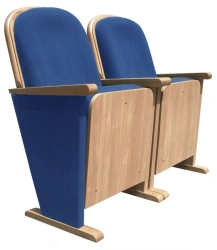 Comfortable Upholstered Theatre Seat with Wooden Frame Classic Tex