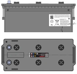 TUBOR STANDART 6ST-190.3 VL B00 Lead-Acid Starter Battery