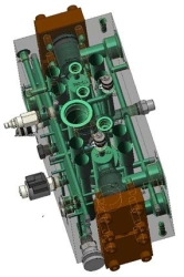 Valve Block K1B0078H8 - Complete Hydraulic Pump Collector