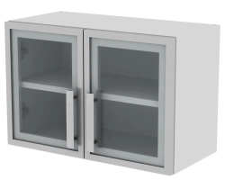 Wall-Mounted Module with Doors and Shelves, Model 104-002-2 SA, 600x300x400 mm