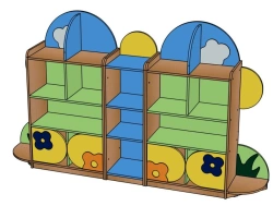 Versatile Educational Rack "Tsvetik" for Preschool Use - SJ76