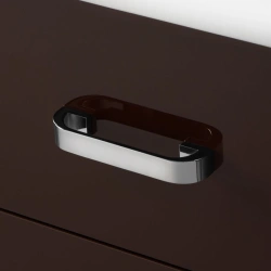 Modern Aquaton Amerina 70M Dark Brown Sink Cabinet