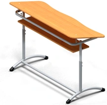 Adjustable Two-Seat Desk for Educational Institutions, Model PЭ-ДУЭП3-5