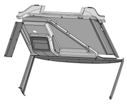 Polyester Glass Reinforced Plastic Panel Set for Vehicles (6241-03-5206010 SБ)