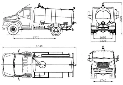 GAZ-SAZ-39014-12 Vacuum Truck for Efficient Waste Collection