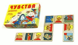 Feelings Domino Game with 20 Plywood Cards