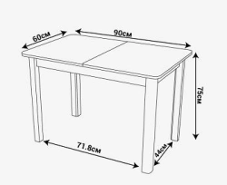 Kitchen Extendable Dining Table Jazz PR-M OS/OS 04 VN