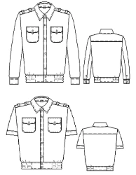 Military Uniform Shirts for FSO Russia, Type A & B