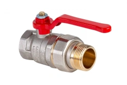 Nickel-Plated Ball Valve with American Connection Dist, Expert Series DN25 1" G1/2"-G1/2" N143P