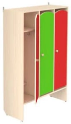 3-Section Children's Clothing Wardrobe