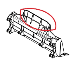 U-Shaped Slope Shield for Bulldozer Blade Model 9930190