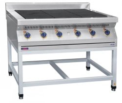 Electric Kitchen Stove with Six Burners, Model EPK-67P on Stand