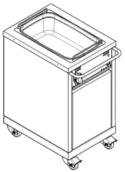 Electric Hot Food Display Counter PMES-70KM-P-V