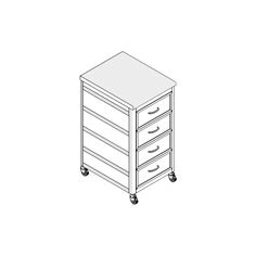 Mobile Material Storage Cabinet MA-10