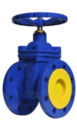 Rubber-Coated Wedge Valve, Type ZKCH; DN 50-600; PN 16