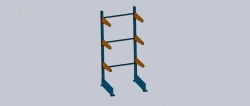 Metal Cantilever Rack for Long Goods Storage