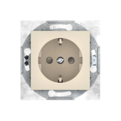 CADUCEUS ALING PRESTIGE Hidden Installation Socket with Grounding 16A, 250V, Beige, Art. 6001.9