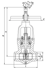 Gate Valve 1156-150-M for Water and Steam Pipelines