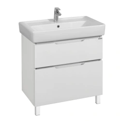 Stylish Dakota 80 Sink Cabinet in White, Bleached Wood Model 1A202901DAAY01
