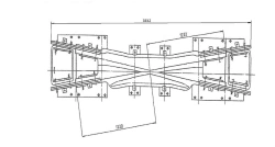 Stump Crosspiece Type R65 Model 2/6 Project 2519.01.000