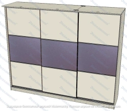 Sliding Wardrobe B1 300-2500x300-1200x900-3000mm