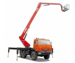 Hydraulic Lift Platform Vehicle Based on KAMAZ 43118 Modification 4388C1