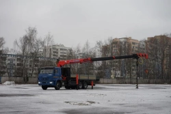 Hydraulic Crane Truck KMA on KAMAZ 65117 Base 64K30N-UN