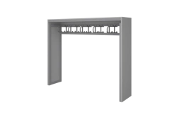 One-Sided Clothing Hanger with Hooks Model AGAT 01.07.01