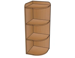 Modular Corner Shelf Unit No. 3, Height 900mm, Model SЖ25
