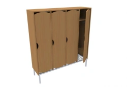 Standard Wardrobe with Metal Frame