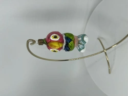 Handcrafted Glass Christmas Ornament "Kesha the Parrot