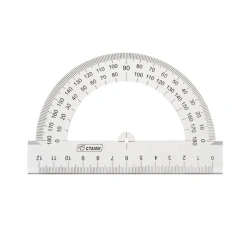 Transparent 12 cm Protractor, 180°