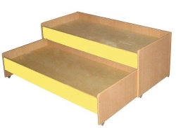 Wooden Bunk Bed for Kids - Pull-Out Design